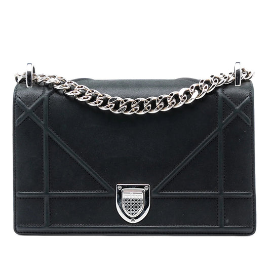 Dior Handbag ama Crossbody Bag 2 Lambskin Black Small