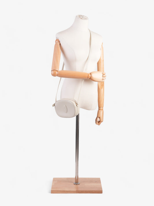 YSL Saint Laurent Le Camera Bag Calfskin Leather White Crossbody Bag