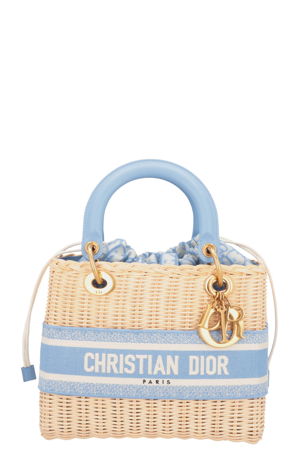 Dior Tote Bag iviera Lady Bag Beige Blue Medium