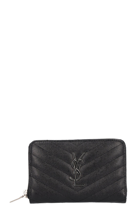 YSL Saint Laurent Cassandre Matelassé Wallet Black Handbag