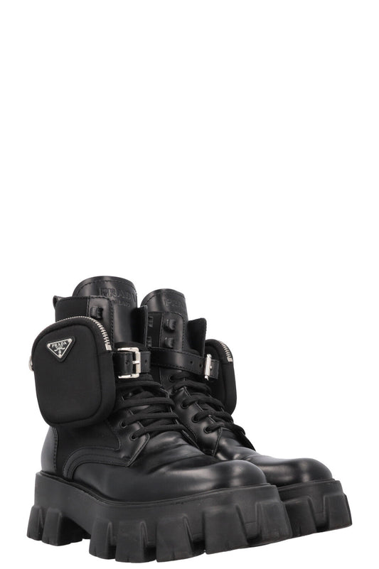 Prada Monolith Re- Boots 2 Nylon Black Shoes