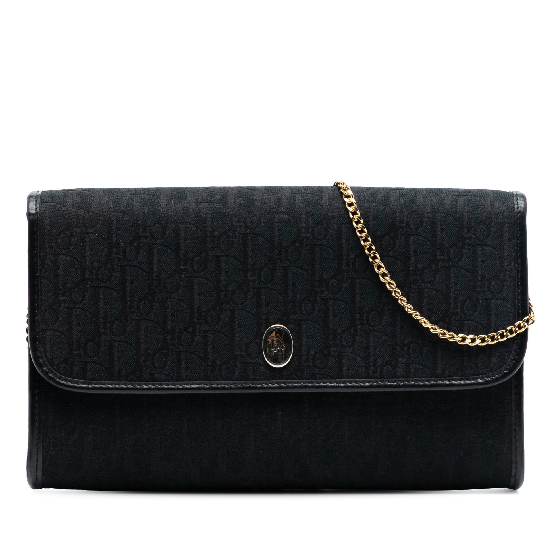 Dior Handbag issimo Trotter Shoulder Bag Canvas Black Chain