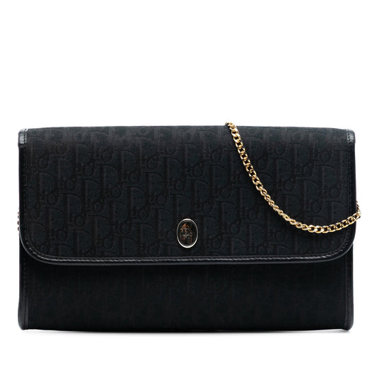 Dior Handbag issimo Trotter Shoulder Bag Canvas Black Chain