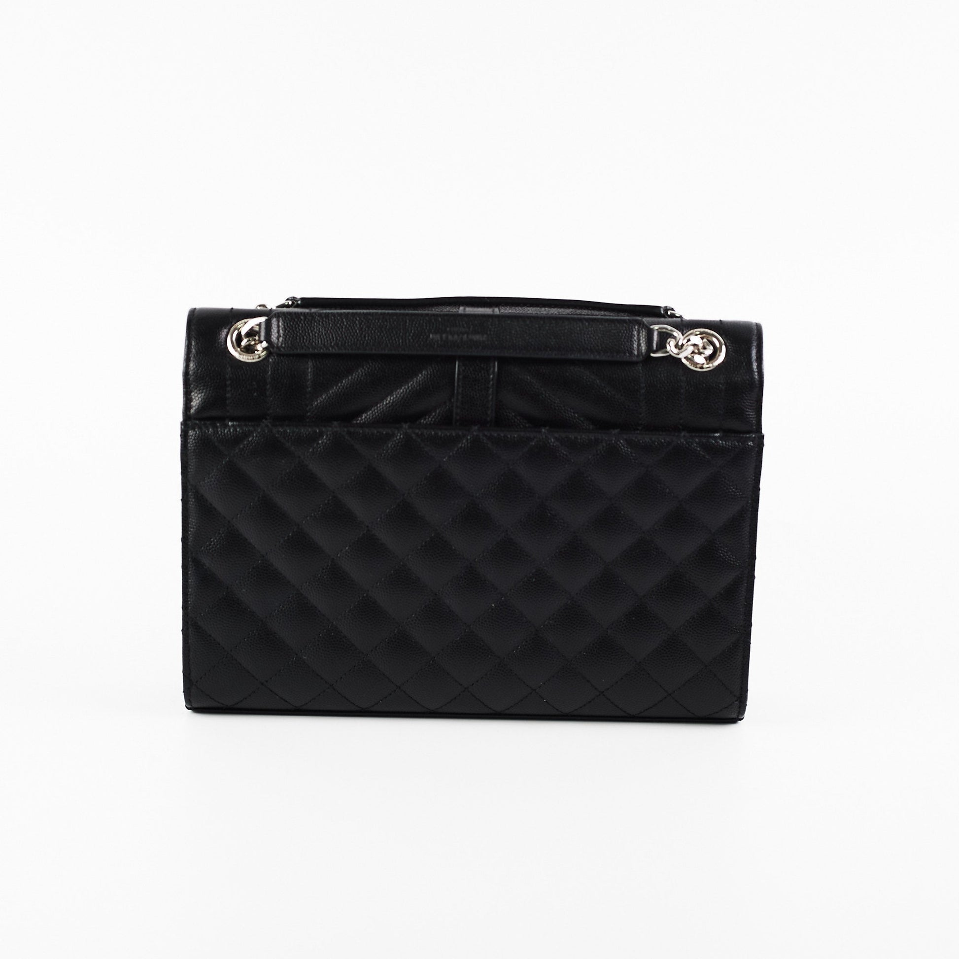 YSL Saint Laurent Envelope Shoulder Bag Black Medium