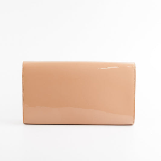 YSL Saint Laurent Clutch Leather Patent Large Clutch Bag