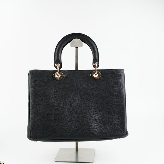 Dior issimo Shopper Shoulder Bag Black Medium