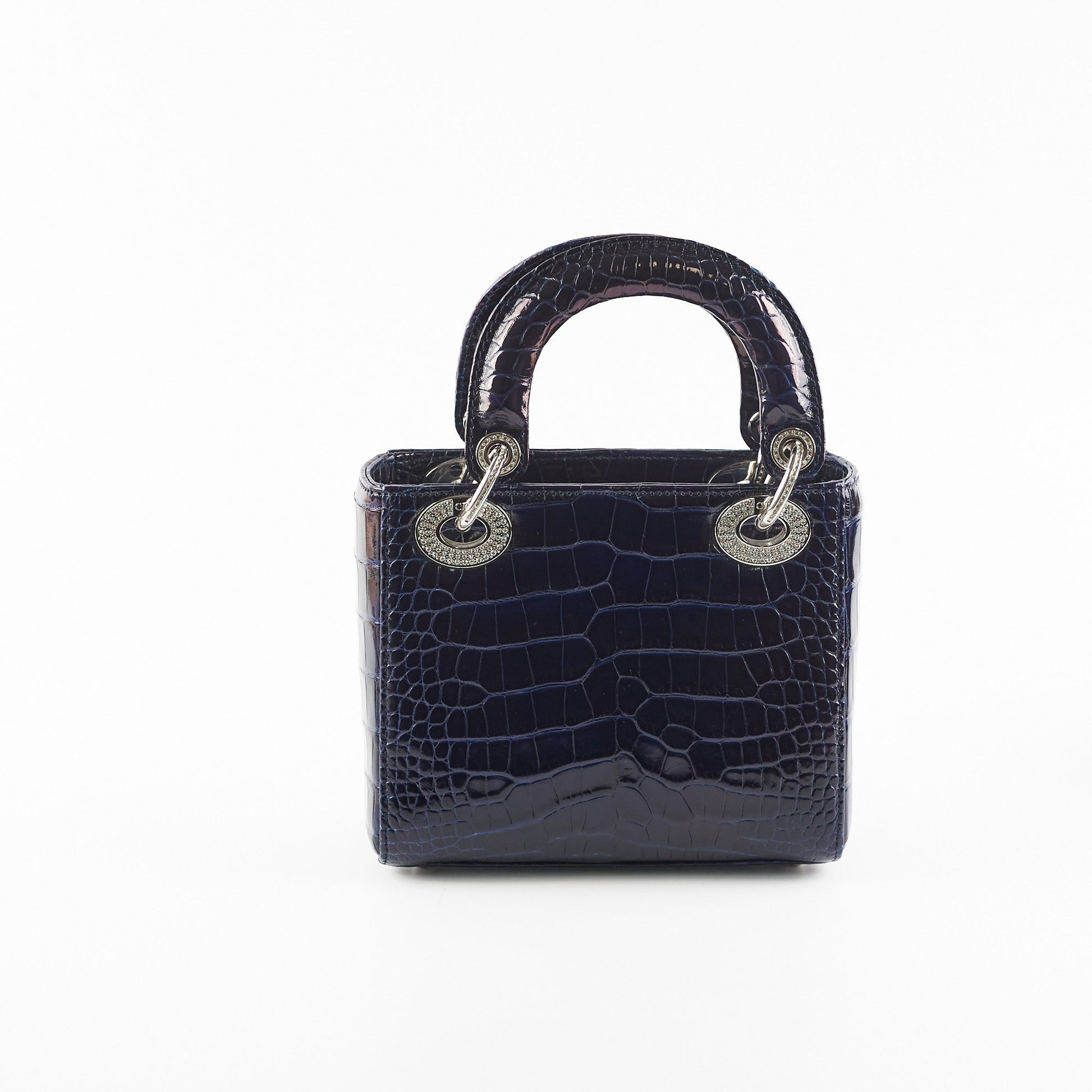 Dior Lady Crossbody Bag Blue Navy Mini