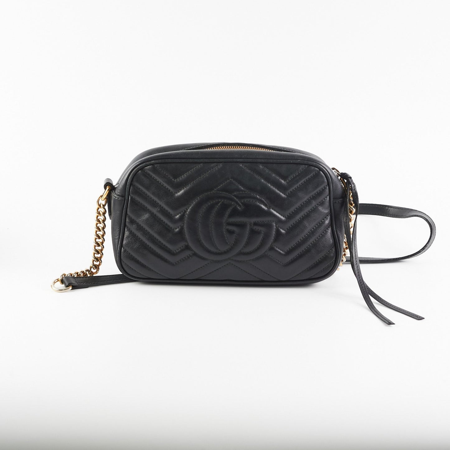 Gucci Marmont Camera Crossbody Bag Black