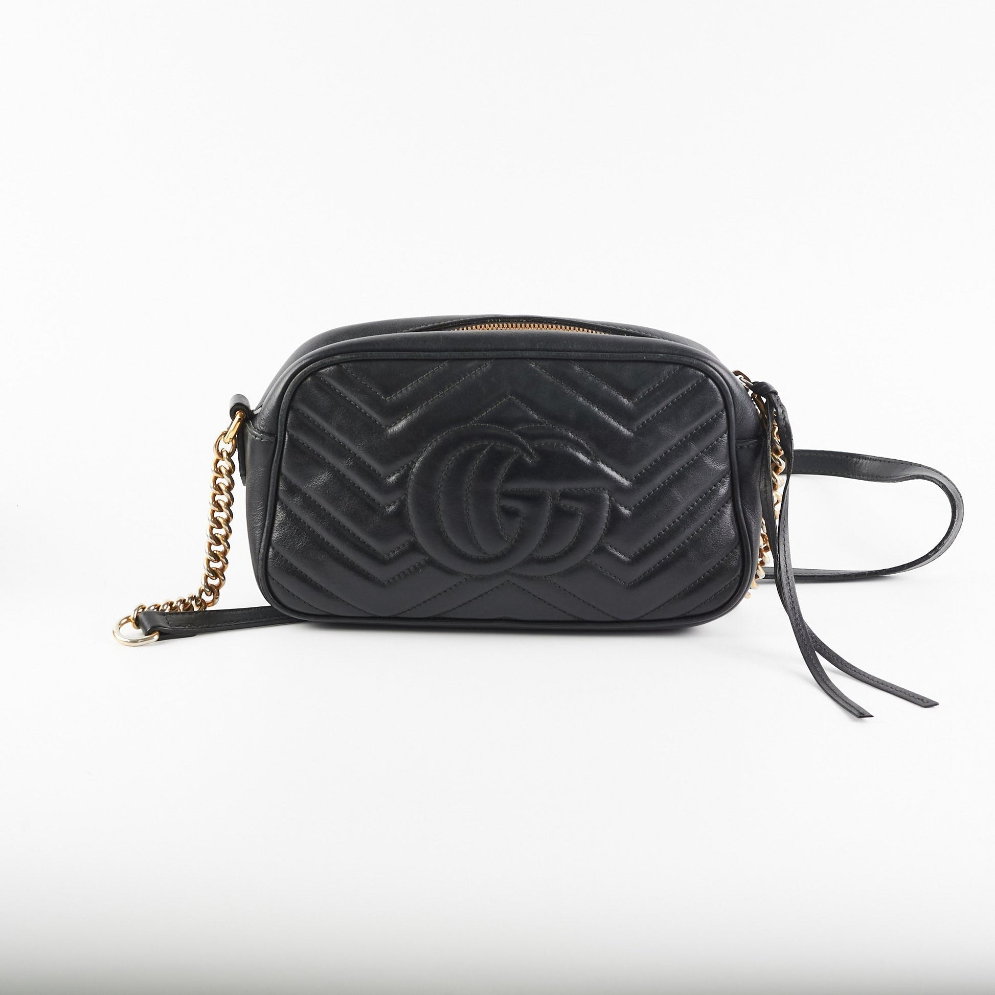 Gucci Marmont Camera Crossbody Bag Black