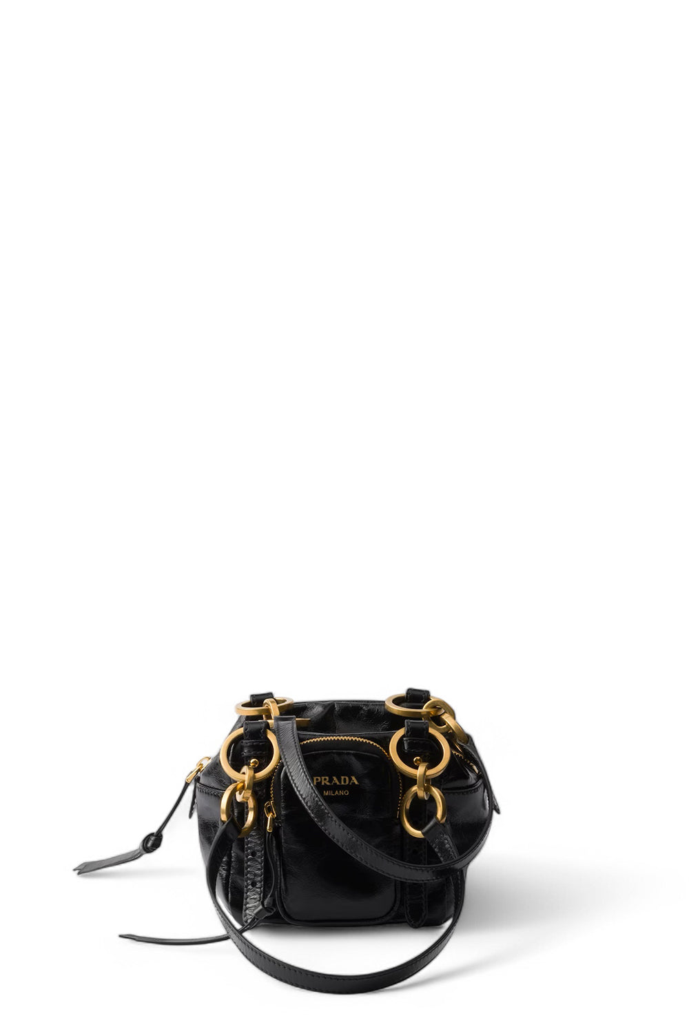 Prada Handbag Dangle Top-Handle -Bag Leather Mini Shoulder Bag