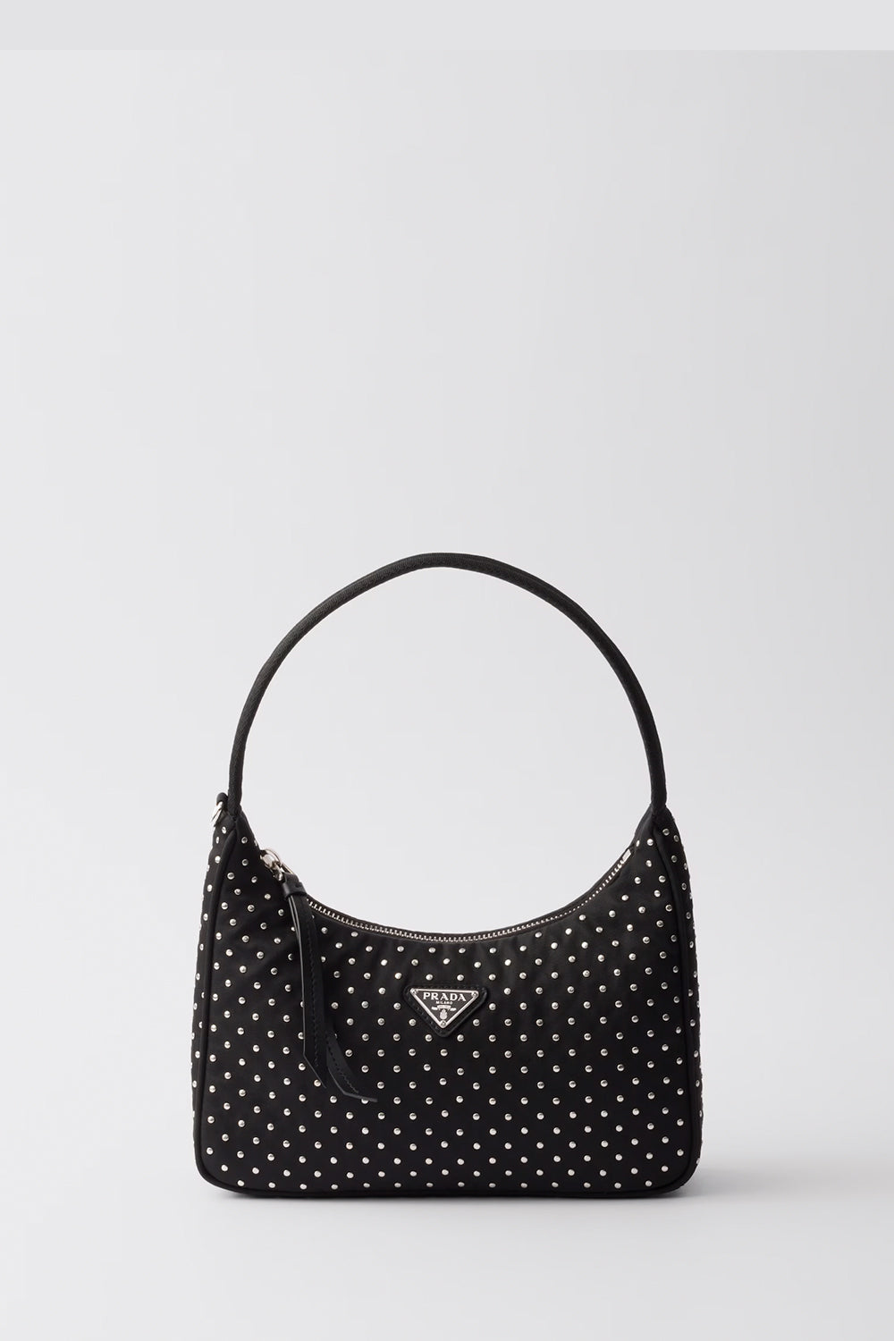 Prada Handbag Re-Edition Re- Bag With Studs Nylon Mini Shoulder Bag
