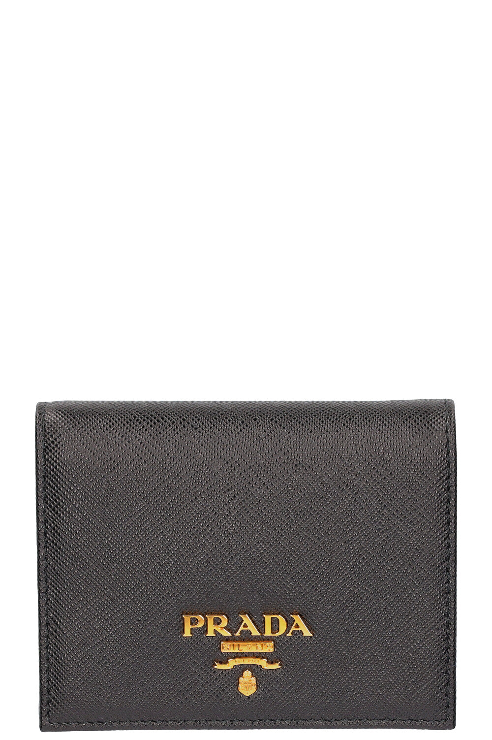 Prada Wallet Saffiano Black Small Handbag