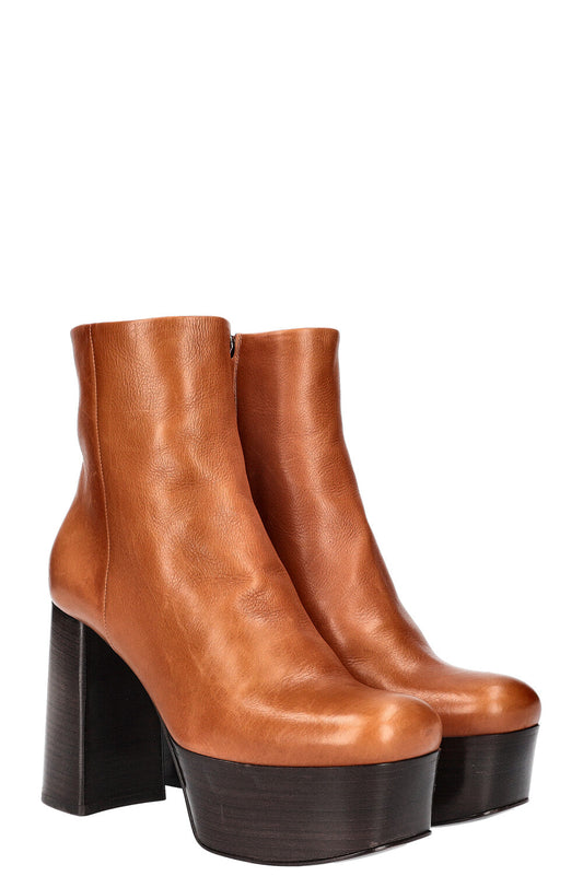 Prada Boots Cognac Shoes