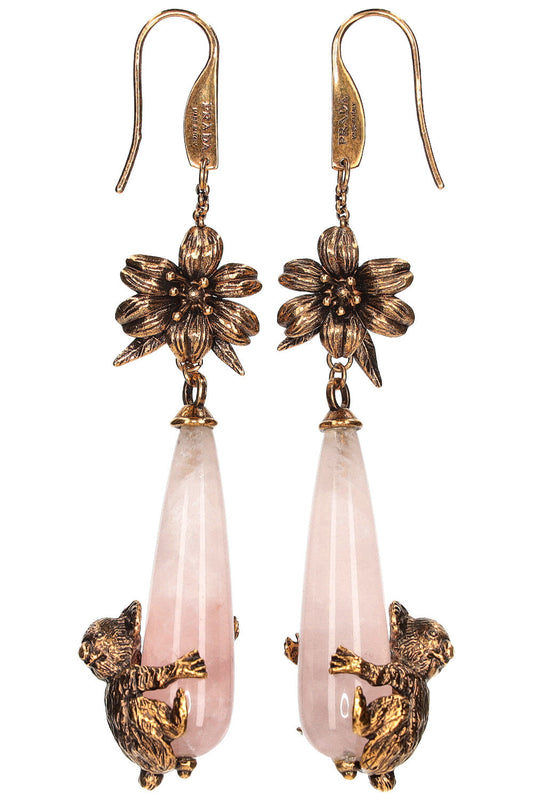 Prada Earrings Rose Quarz Jewelry