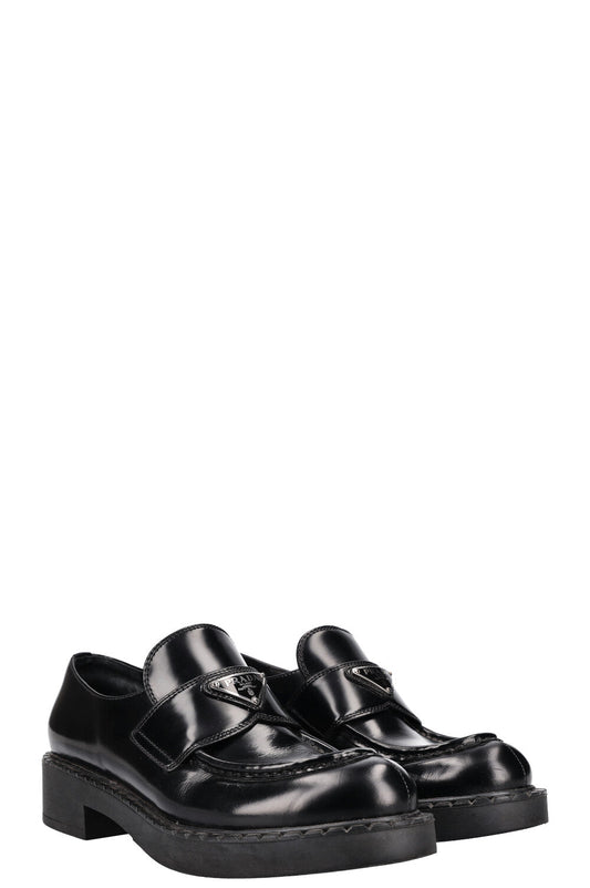Prada Flats Patent Black Shoes