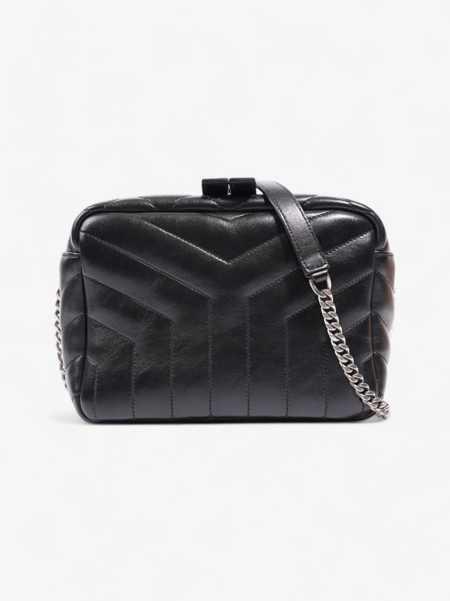 YSL Saint Laurent Loulou Bowling Bag Calfskin Leather Black Small Crossbody Bag
