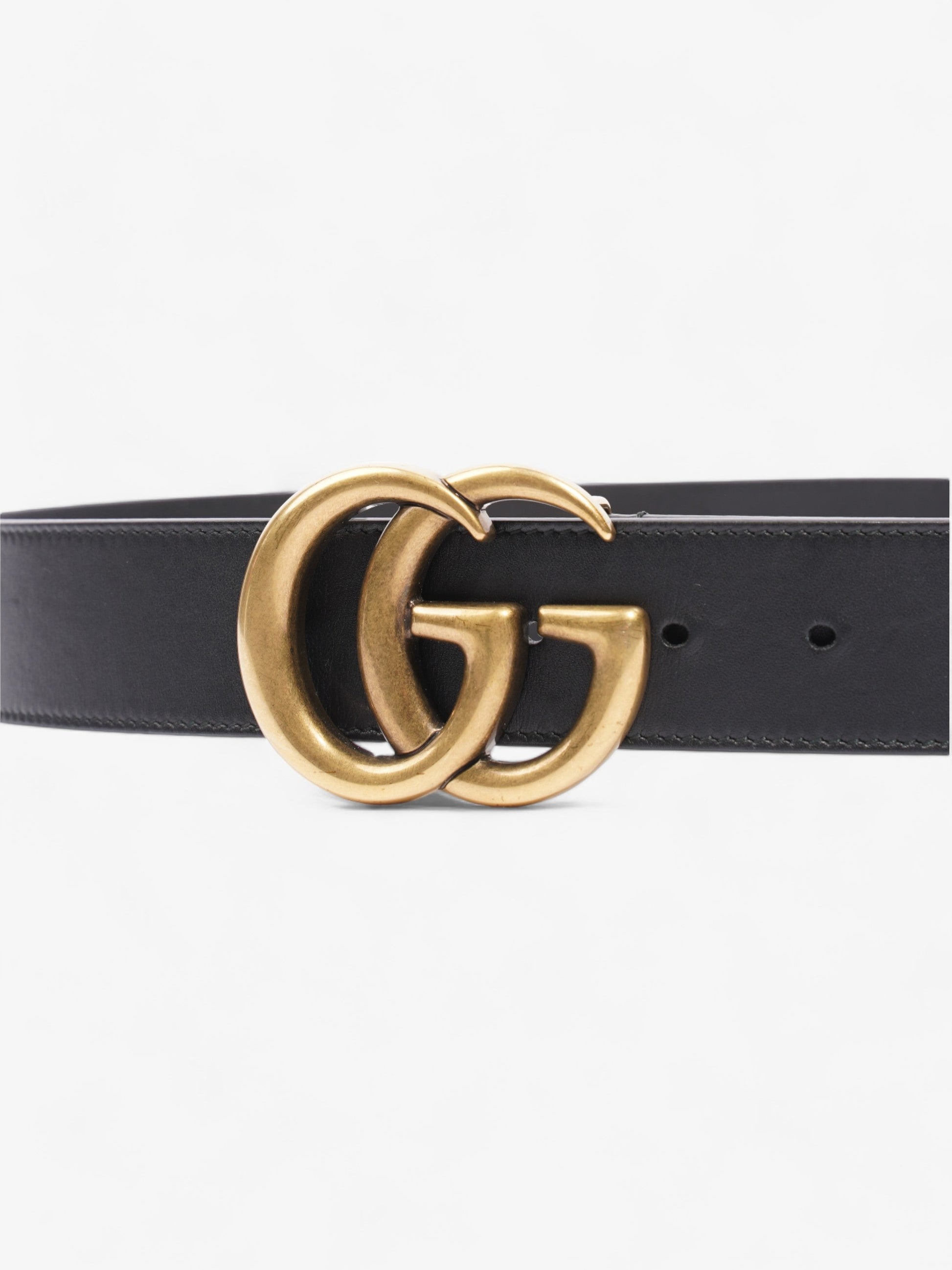 Gucci Marmont Re Edition Wide Belt Handbag Leather Black Accessory