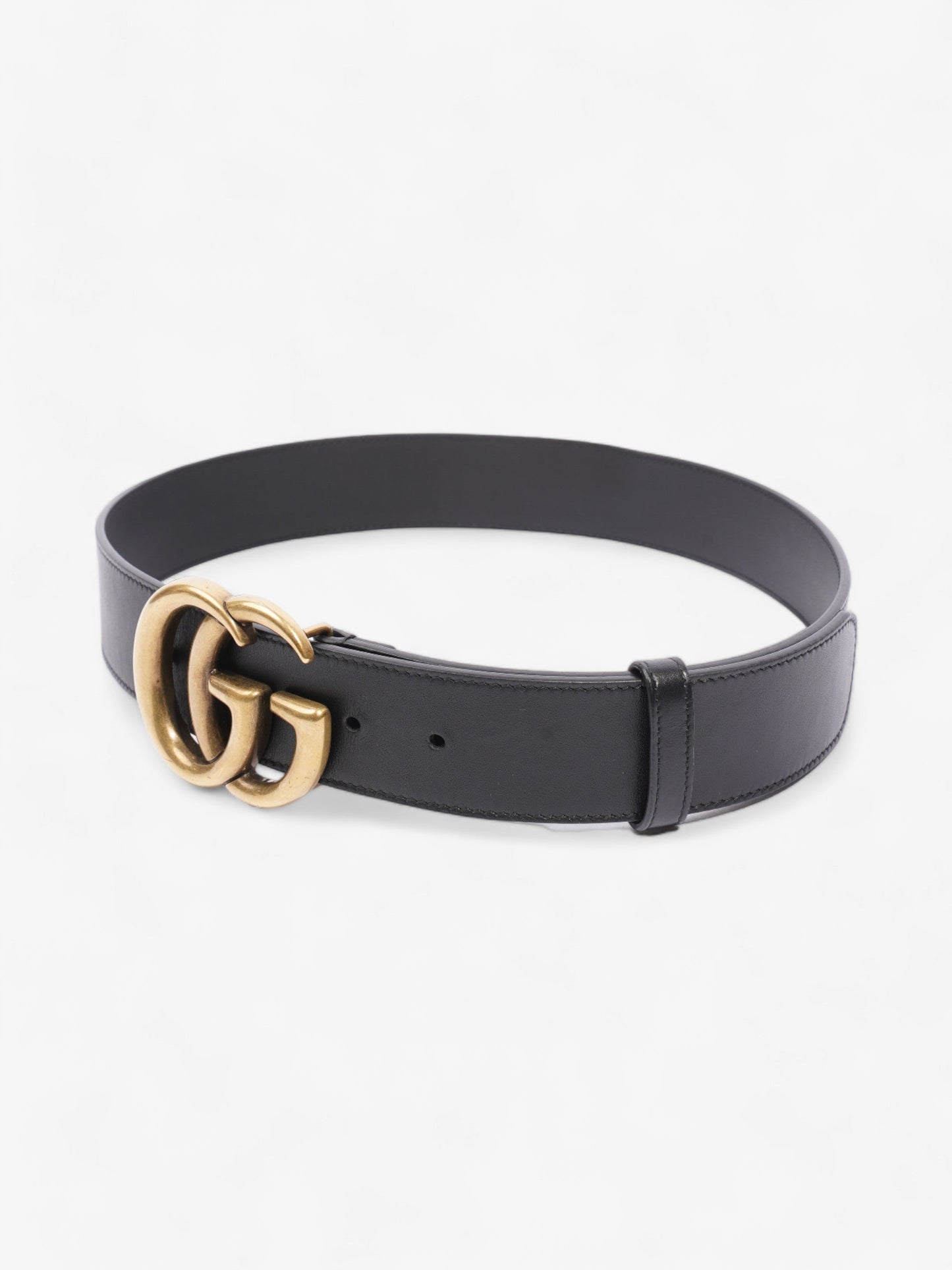 Gucci Marmont Re Edition Wide Belt Handbag Leather Black Accessory