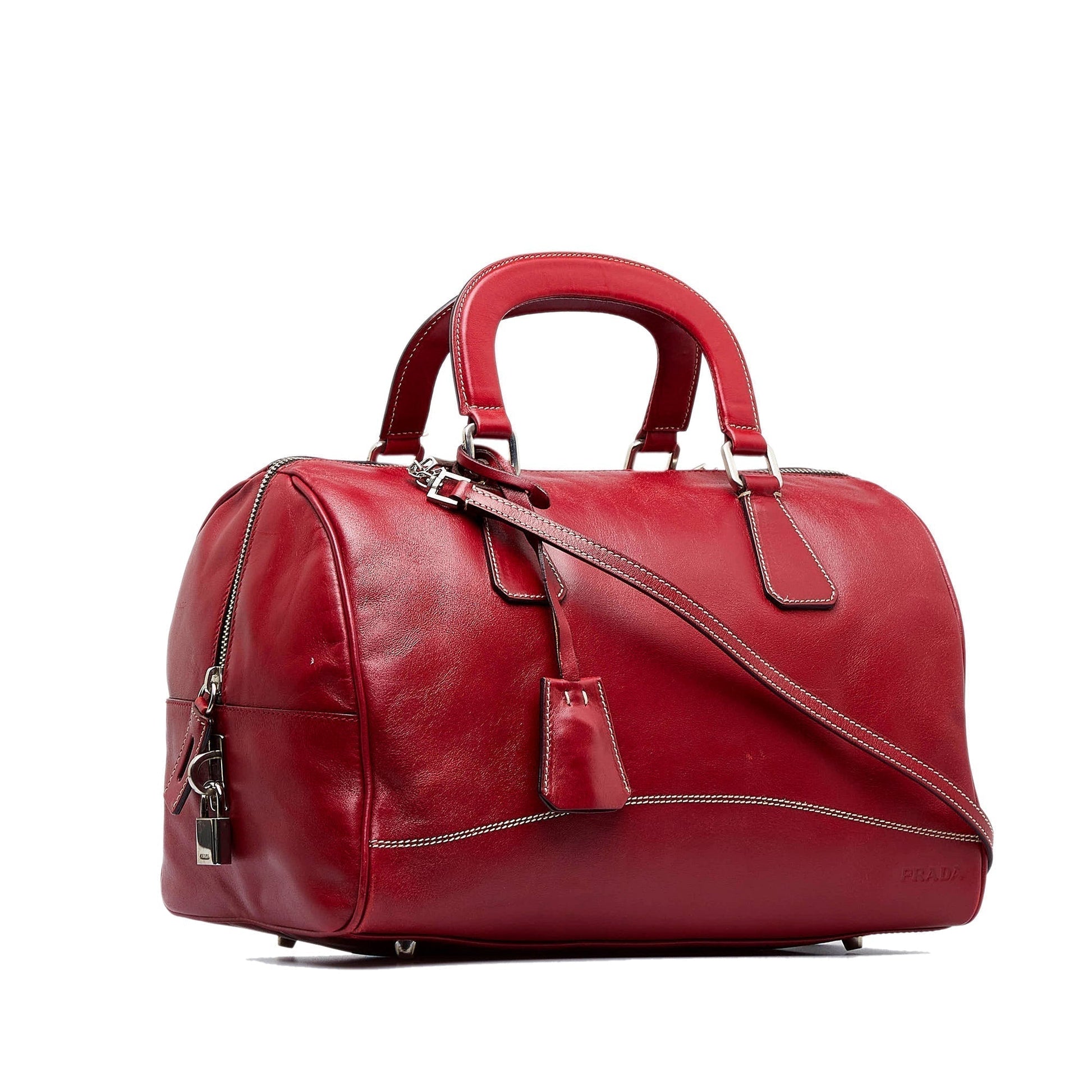 Prada Satchel Leather Satchel Bag
