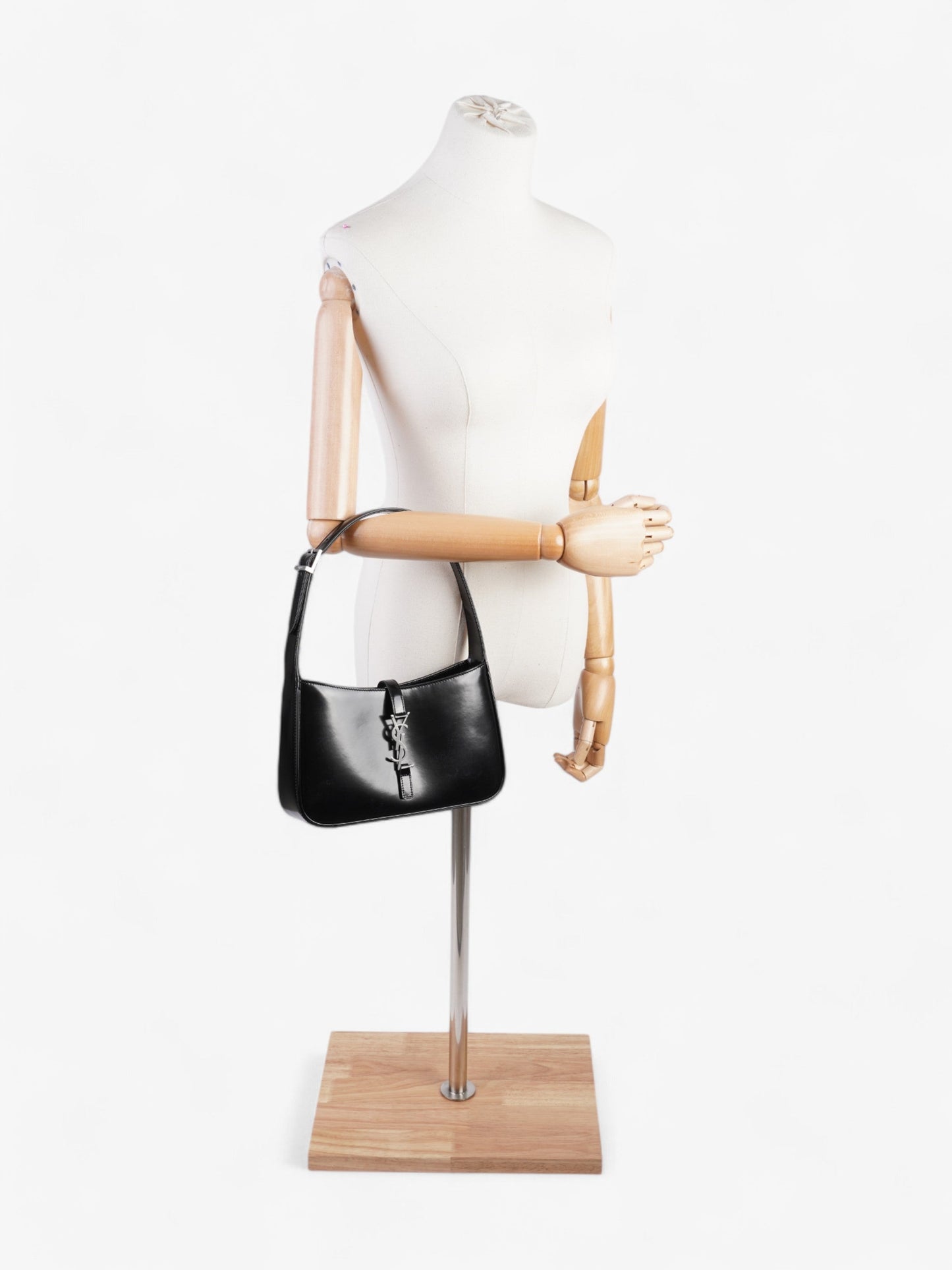YSL Saint Laurent Le Shoulder Bag Leather Patent Black