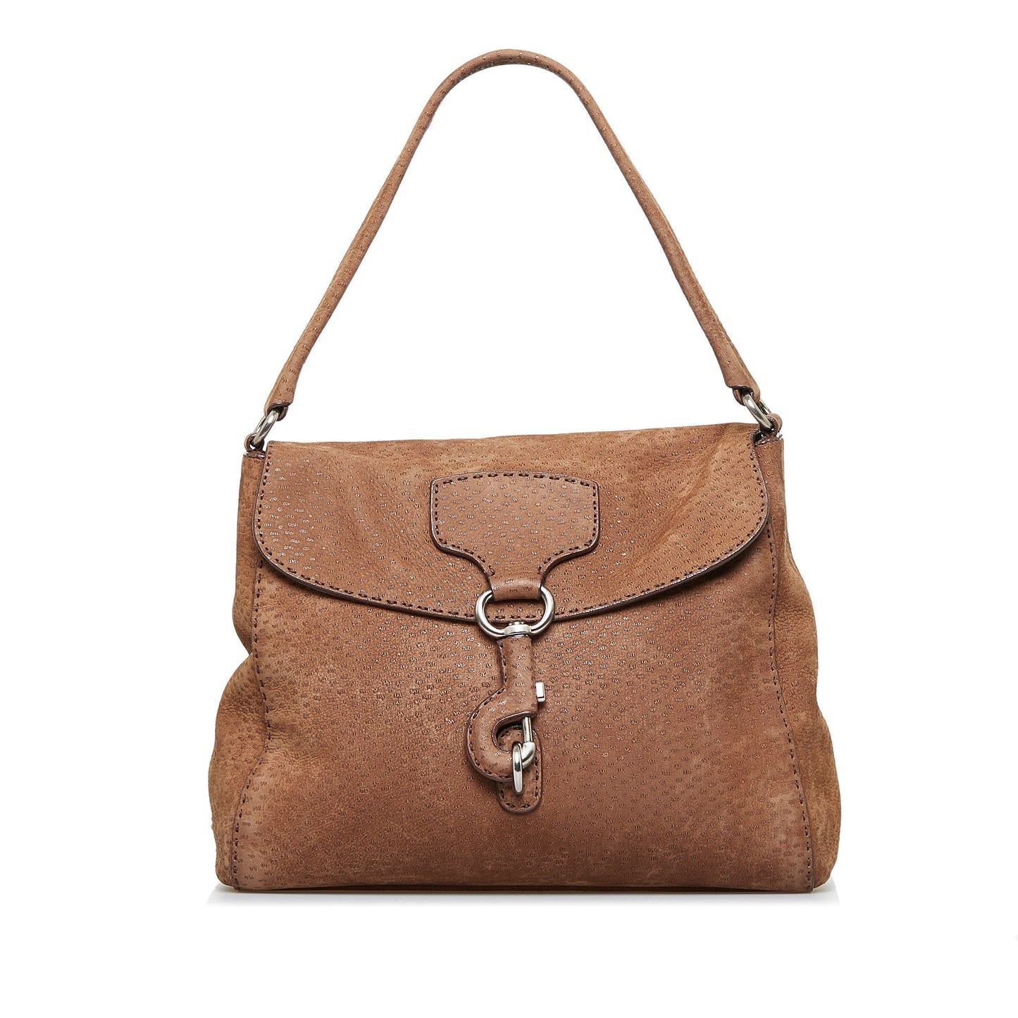 Prada Stampata Pecary Bag Flap Travel Bag