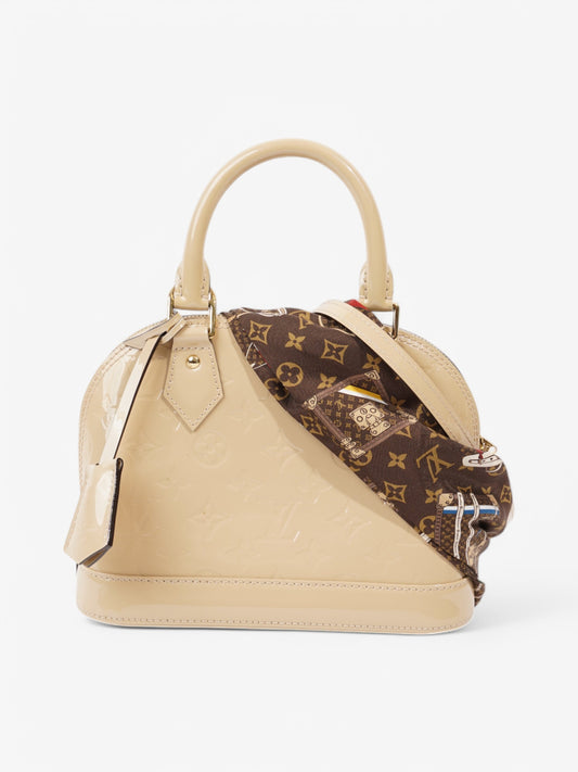 Louis Vuitton Alma BB Vernis Leather Beige Handbag Bb 1