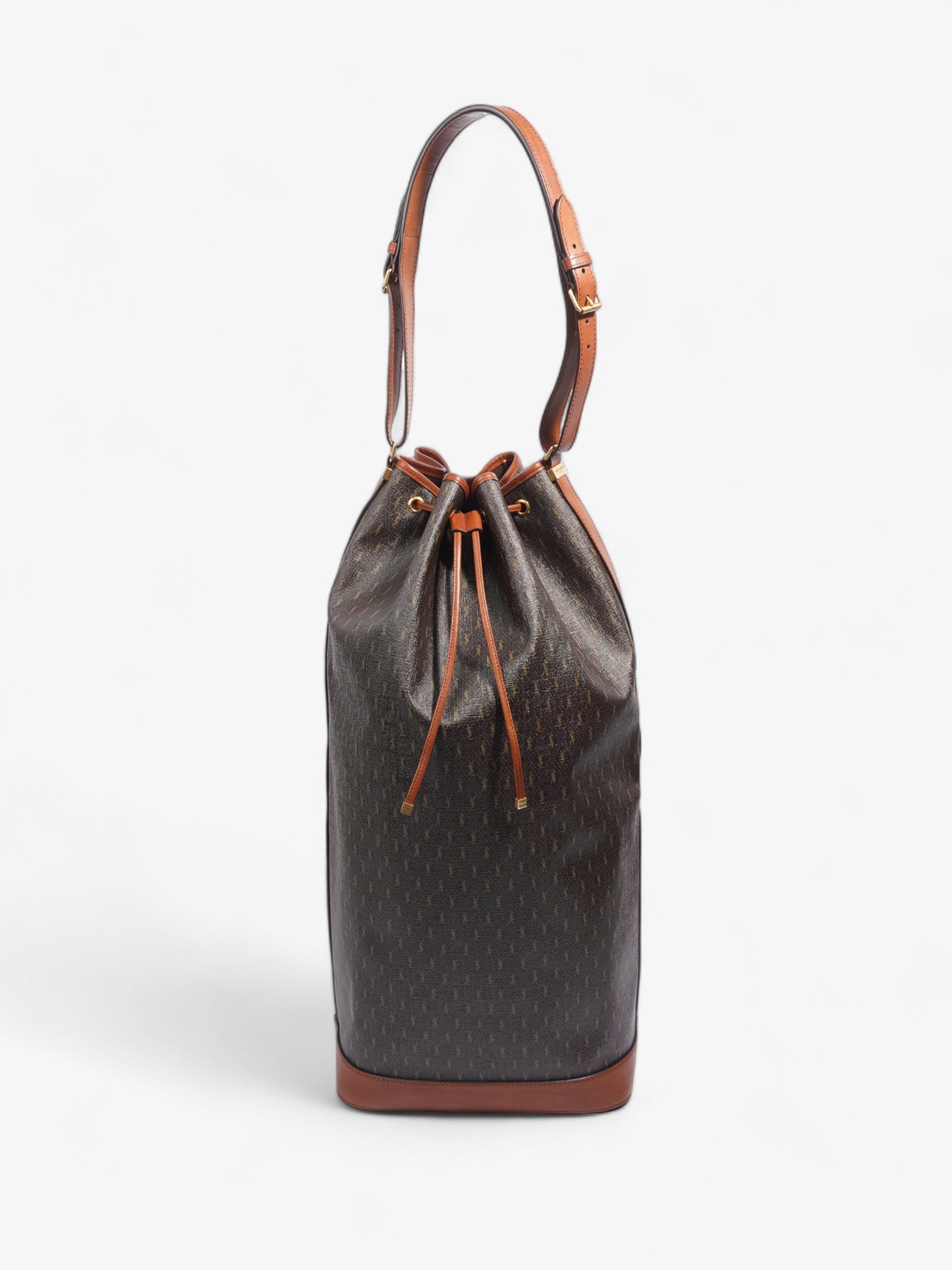 YSL Saint Laurent Le Long Bag Canvas Monogram Bucket Bucket Bag