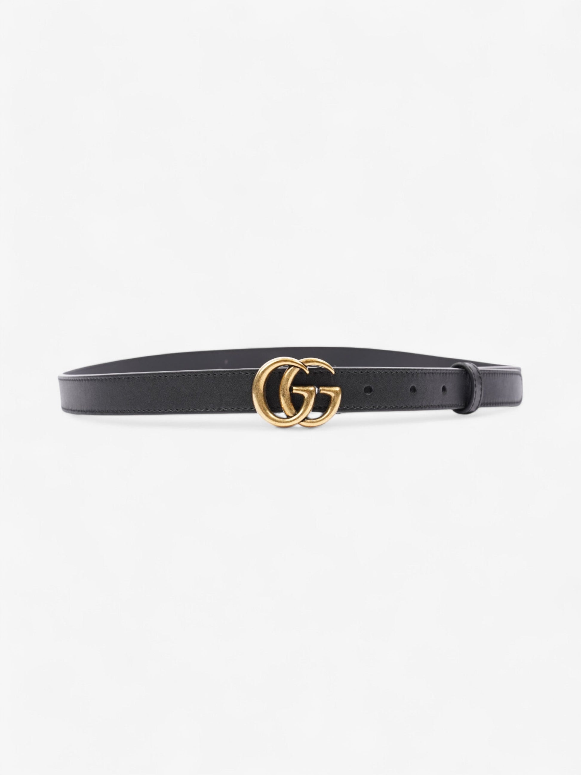 Gucci Marmont Thin Belt Handbag Leather Black Accessory 19