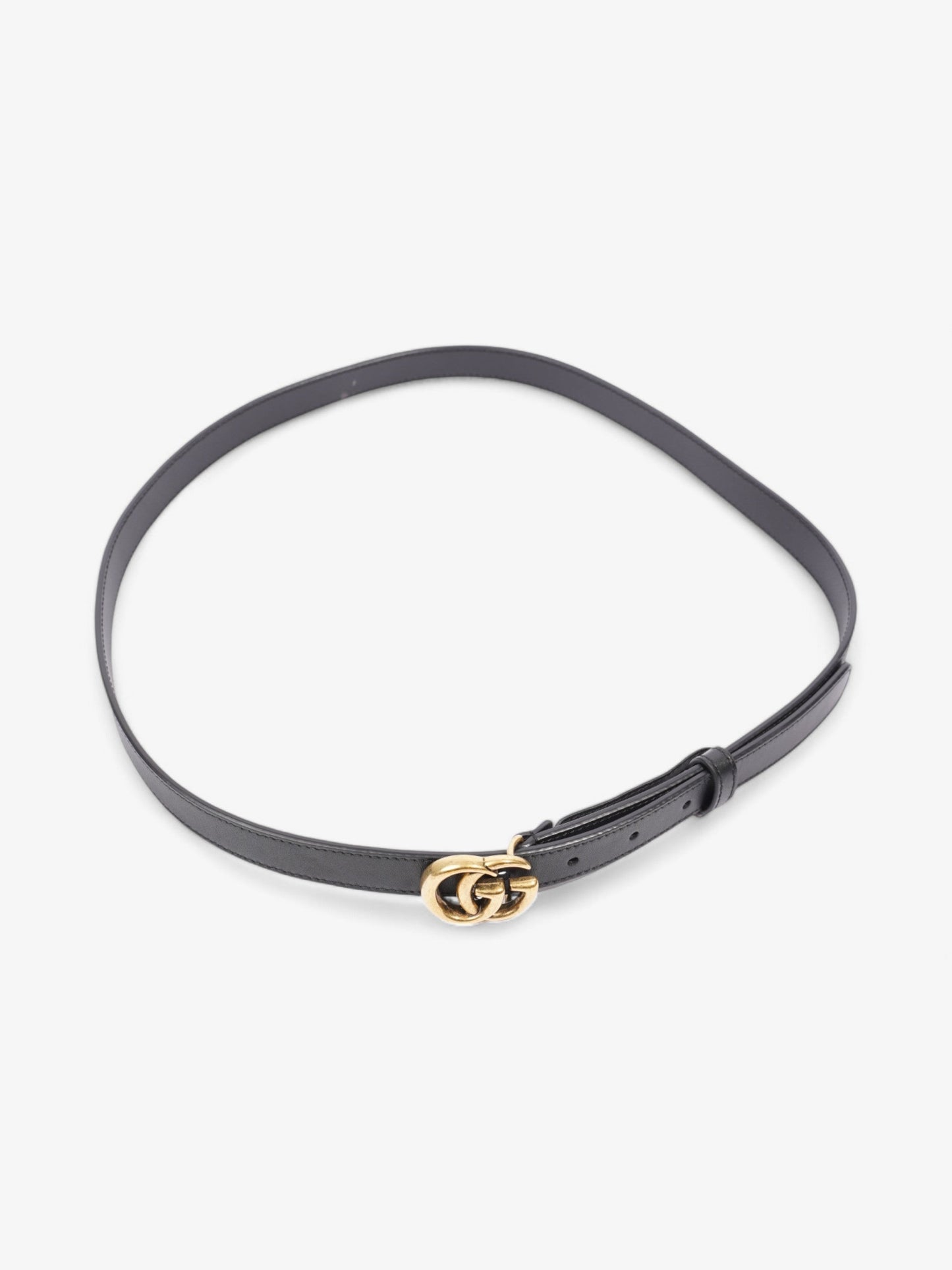 Gucci Marmont Thin Belt Handbag Leather Black Accessory 19