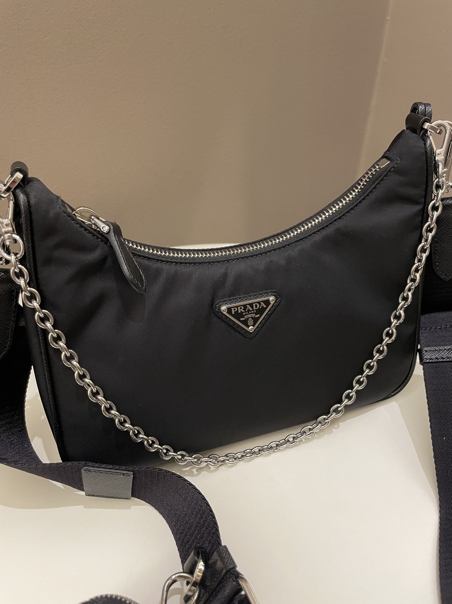 Prada Re Edition Bag Nylon Black Travel Bag