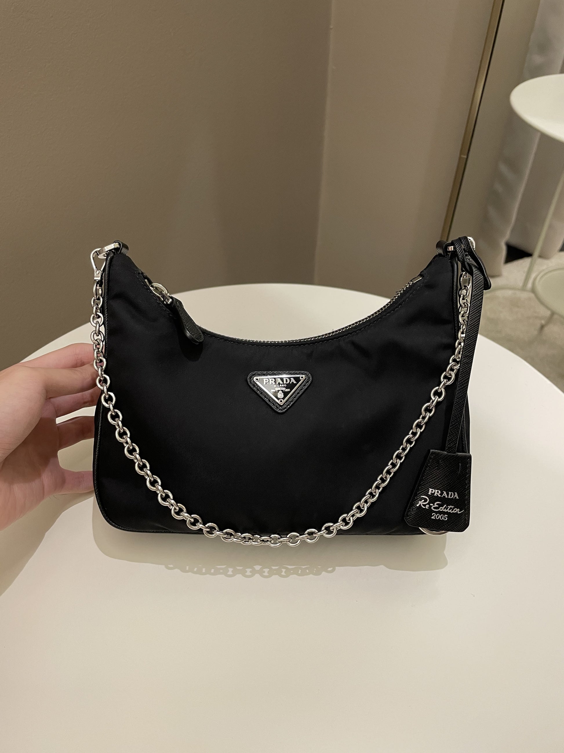 Prada Re Edition Re Bag Nylon Black Travel Bag