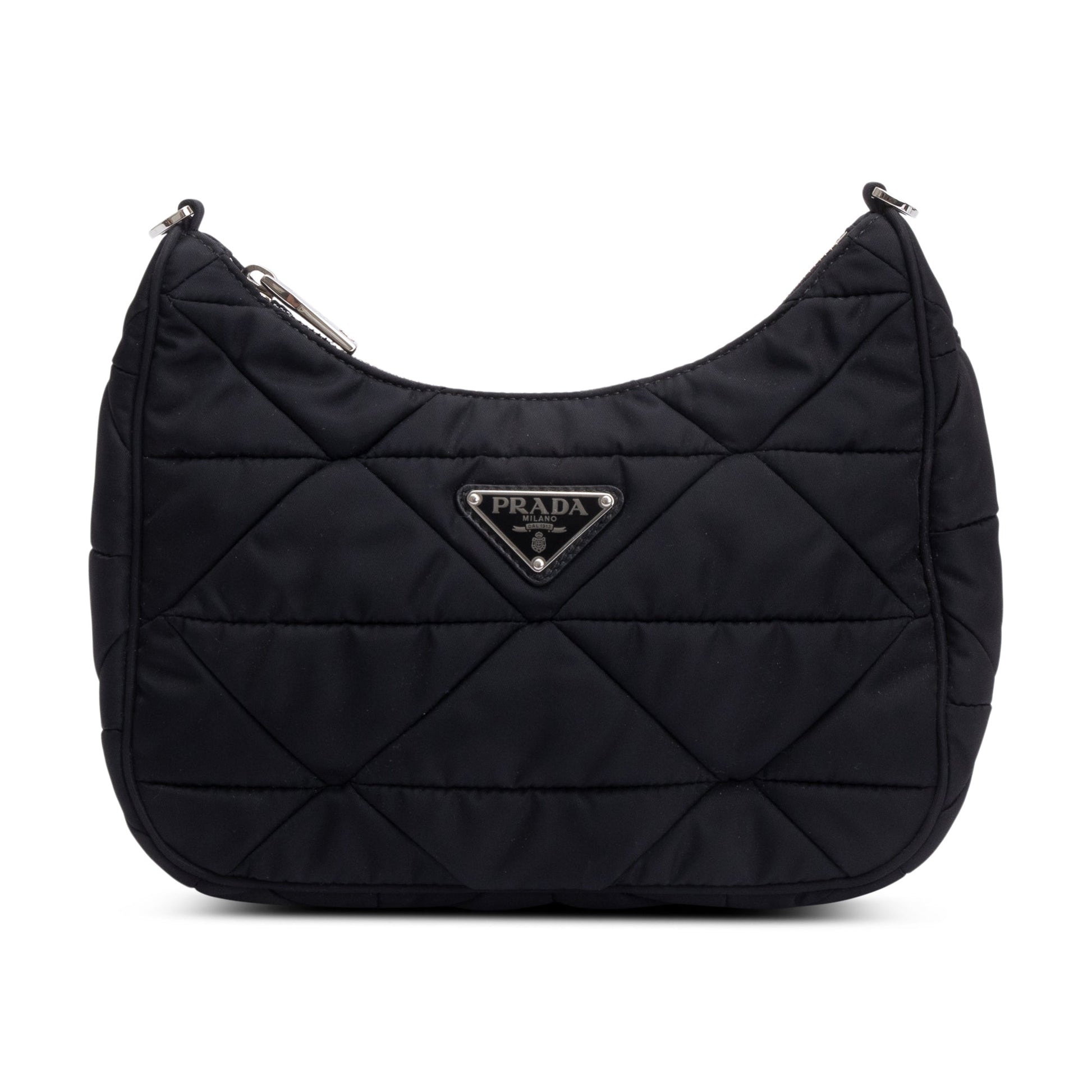 Prada Padded Re Shoulder Bag Nylon Black
