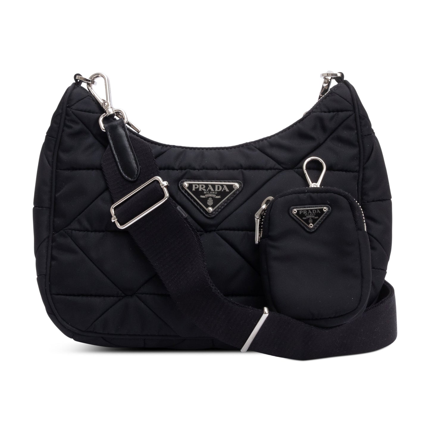 Prada Padded Re Shoulder Bag Nylon Black