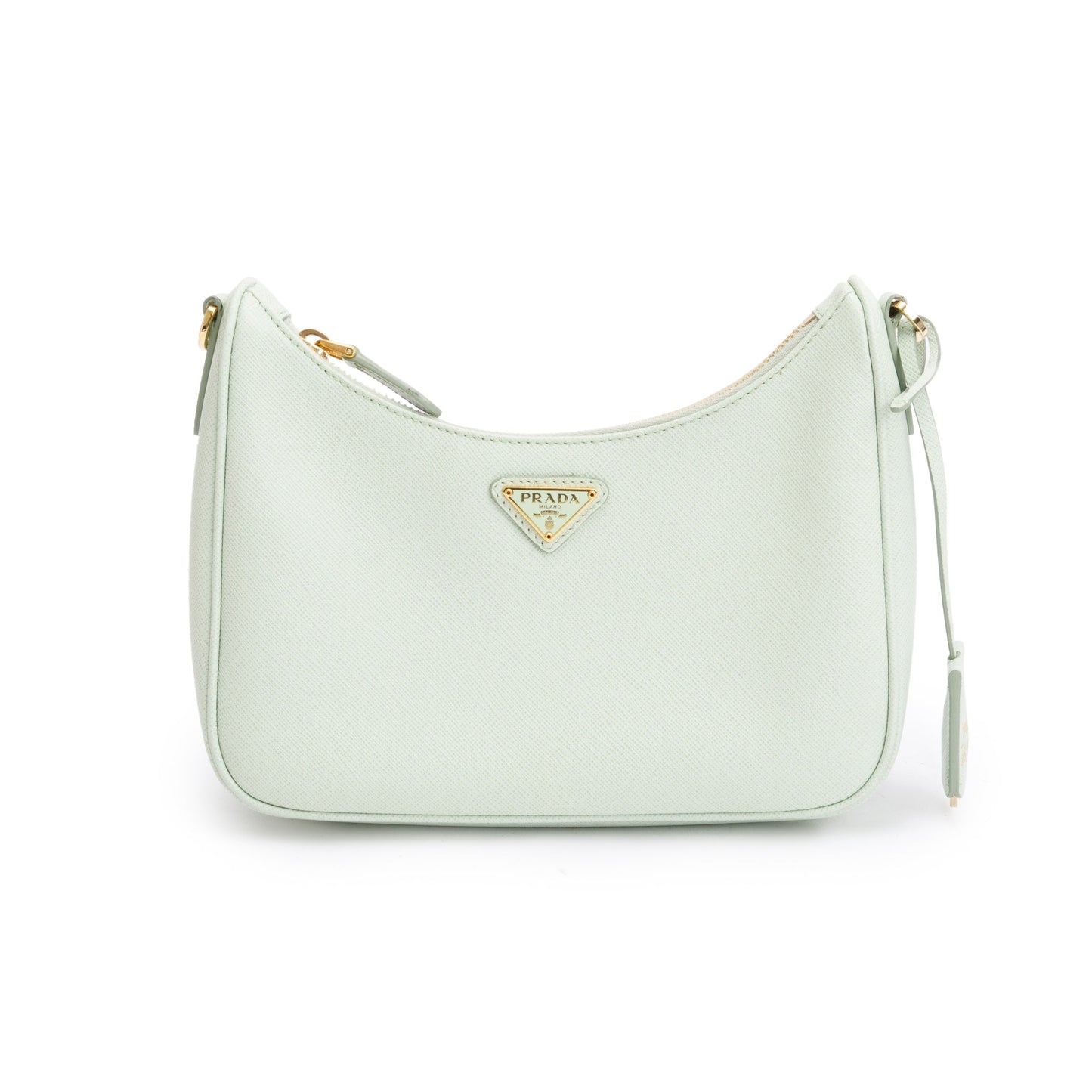 Prada Light Saffiano Re Edition Shoulder Bag Leather Green