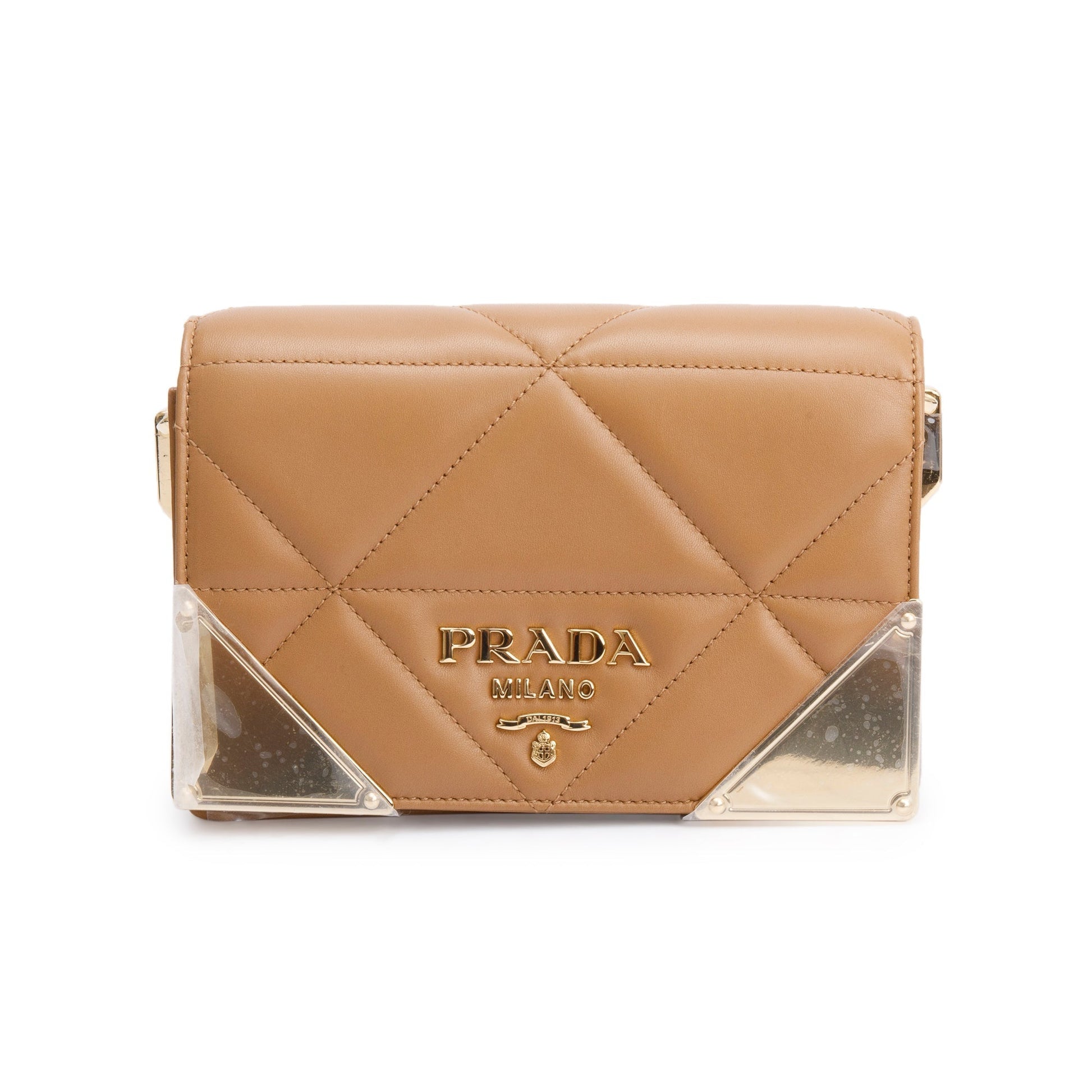 Prada Nappa Shoulder Bag Leather Quilted
