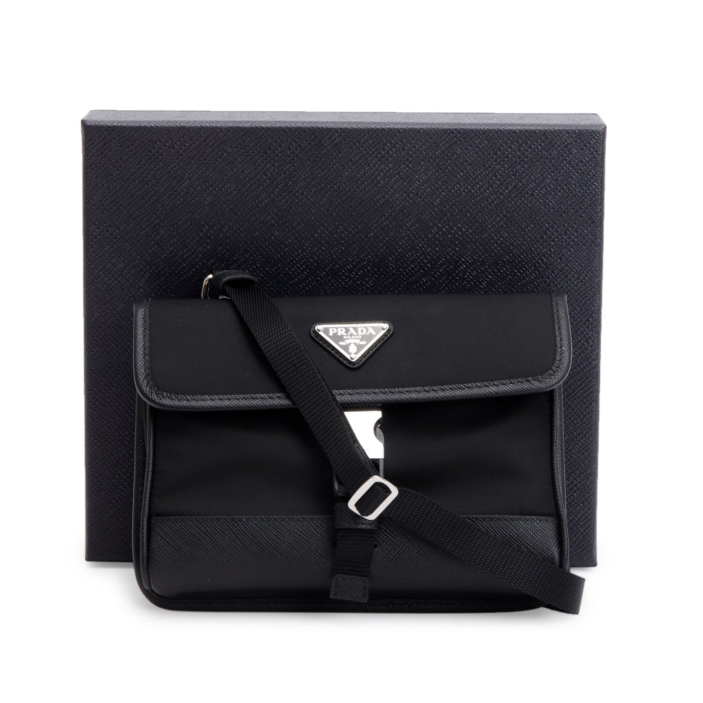 Prada Re And Smatphone Case Bag Leather Nylon Saffiano Travel Bag