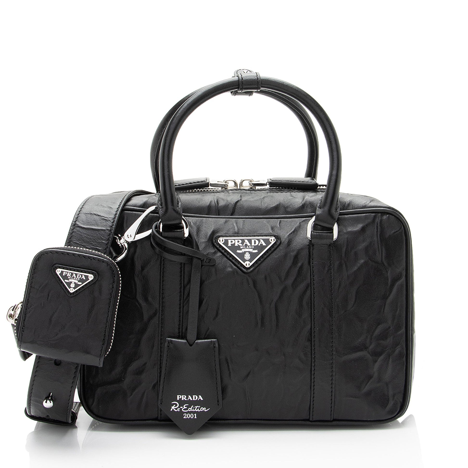 Prada Antique Nappa Re Edition Tote Leather Tote Bag