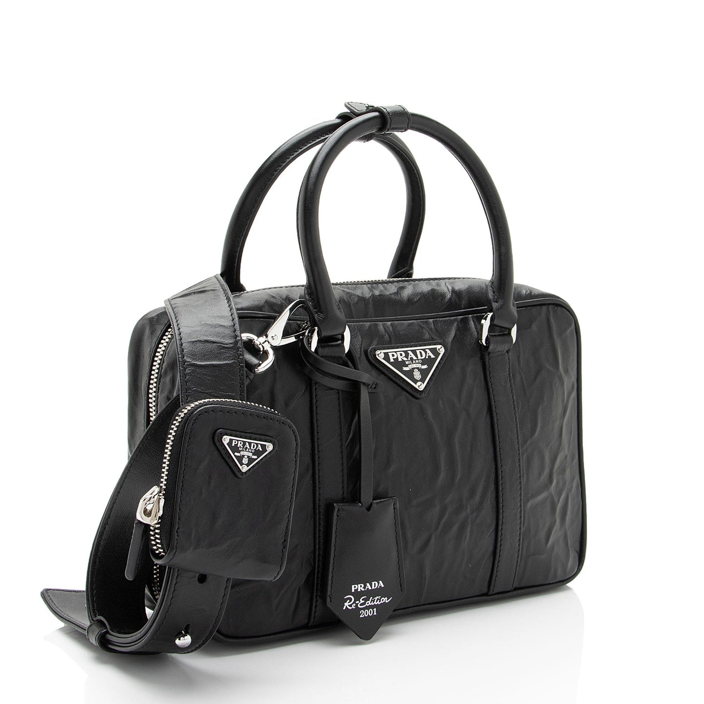 Prada Antique Nappa Re Edition Tote Leather Tote Bag