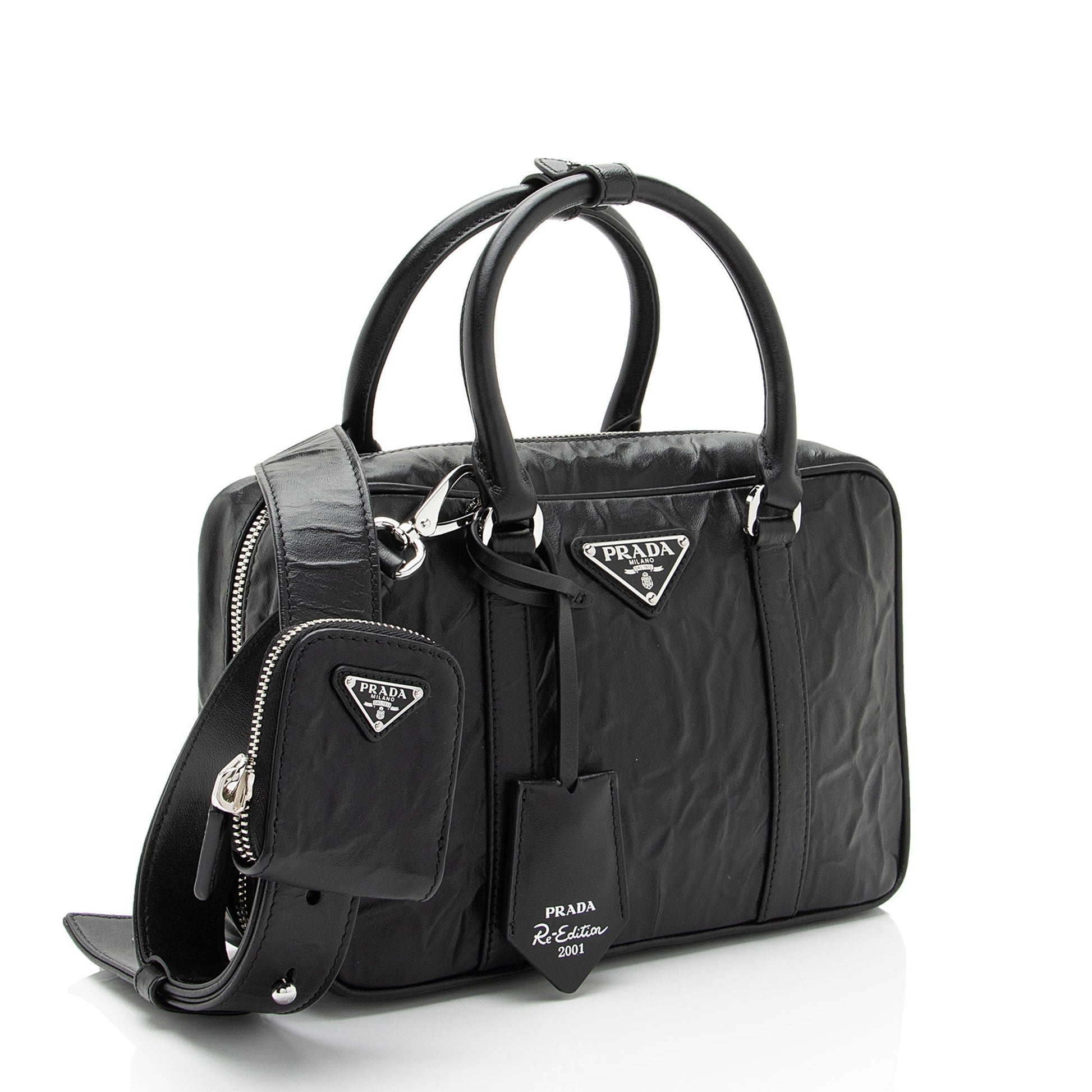 Prada Antique Nappa Re Edition Tote Leather Tote Bag