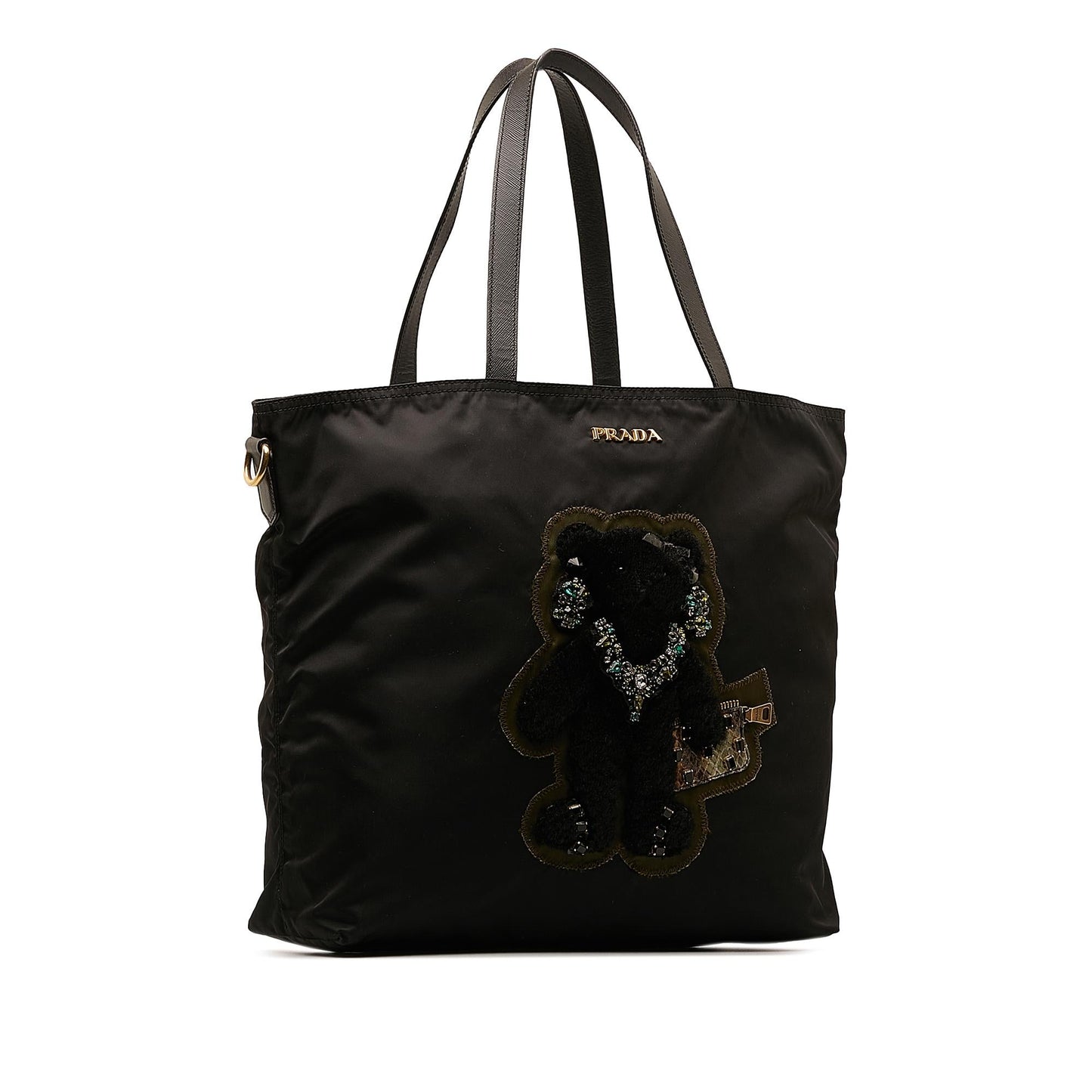 Prada Beijing Olympics Teddy Bear Tessuto Tote Bag Shg