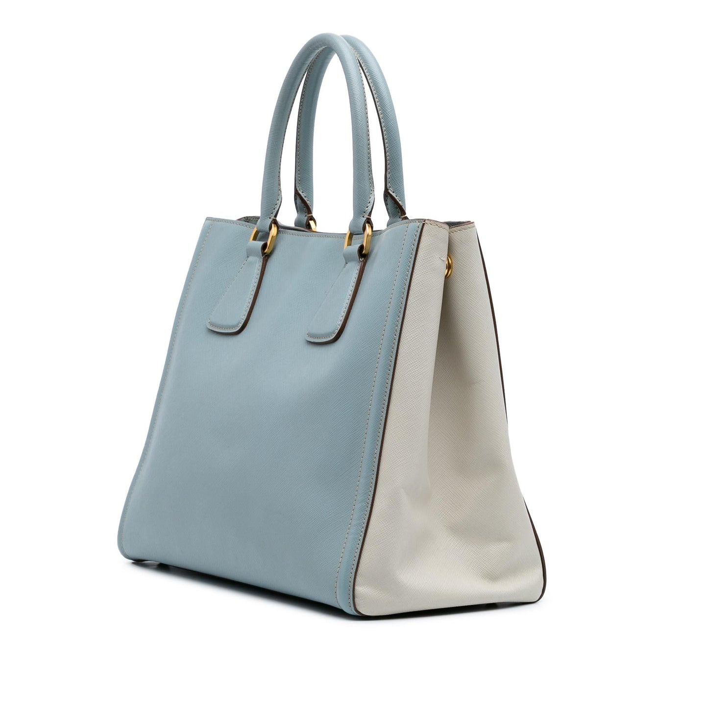 Prada Bicolor Lux Satchel Saffiano Satchel Bag