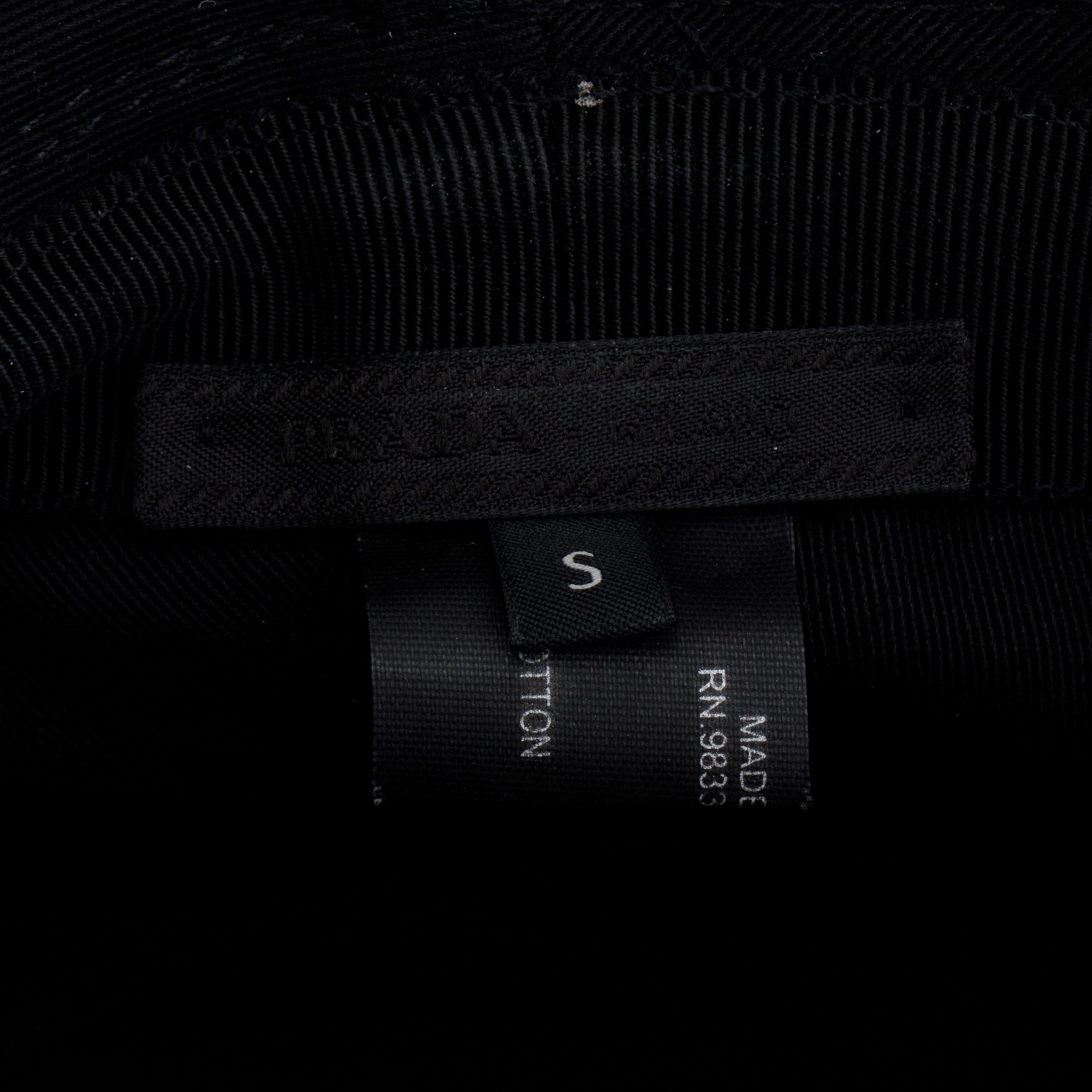 Prada Hat Handbag Canvas Black Bucket Bag