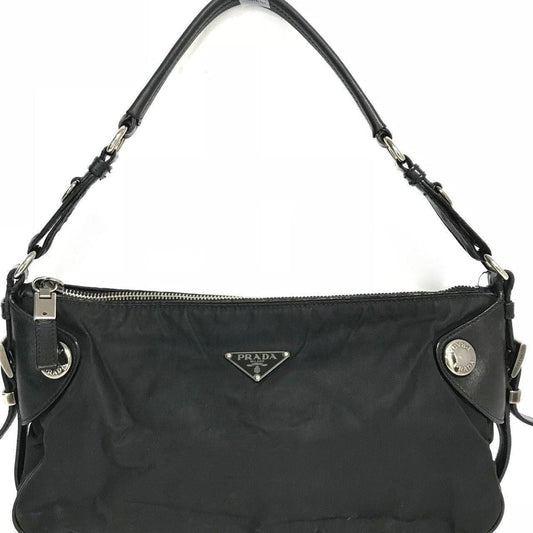 Prada And Shoulder Bag Leather Nylon