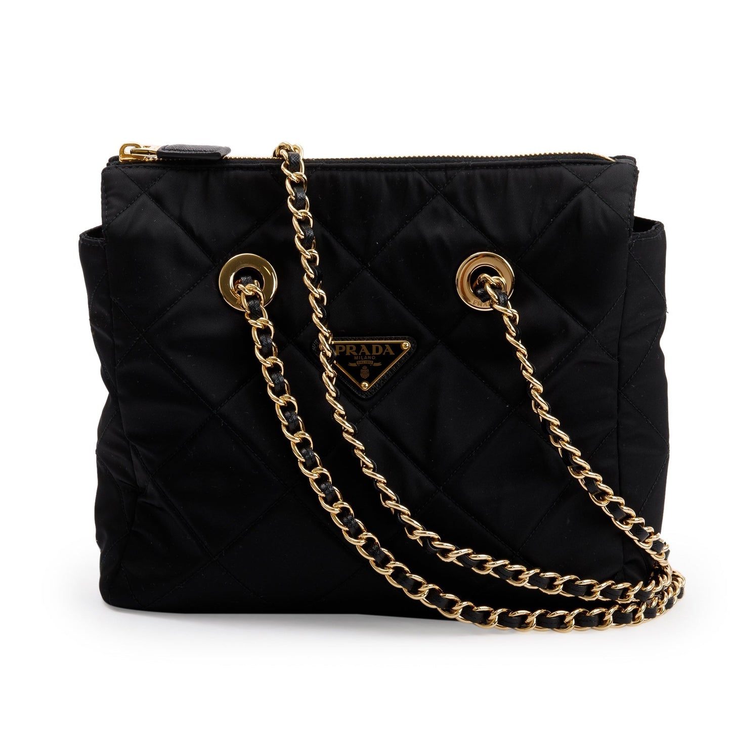 Prada Re Edition Chaine Re Tote Bag Nylon Black