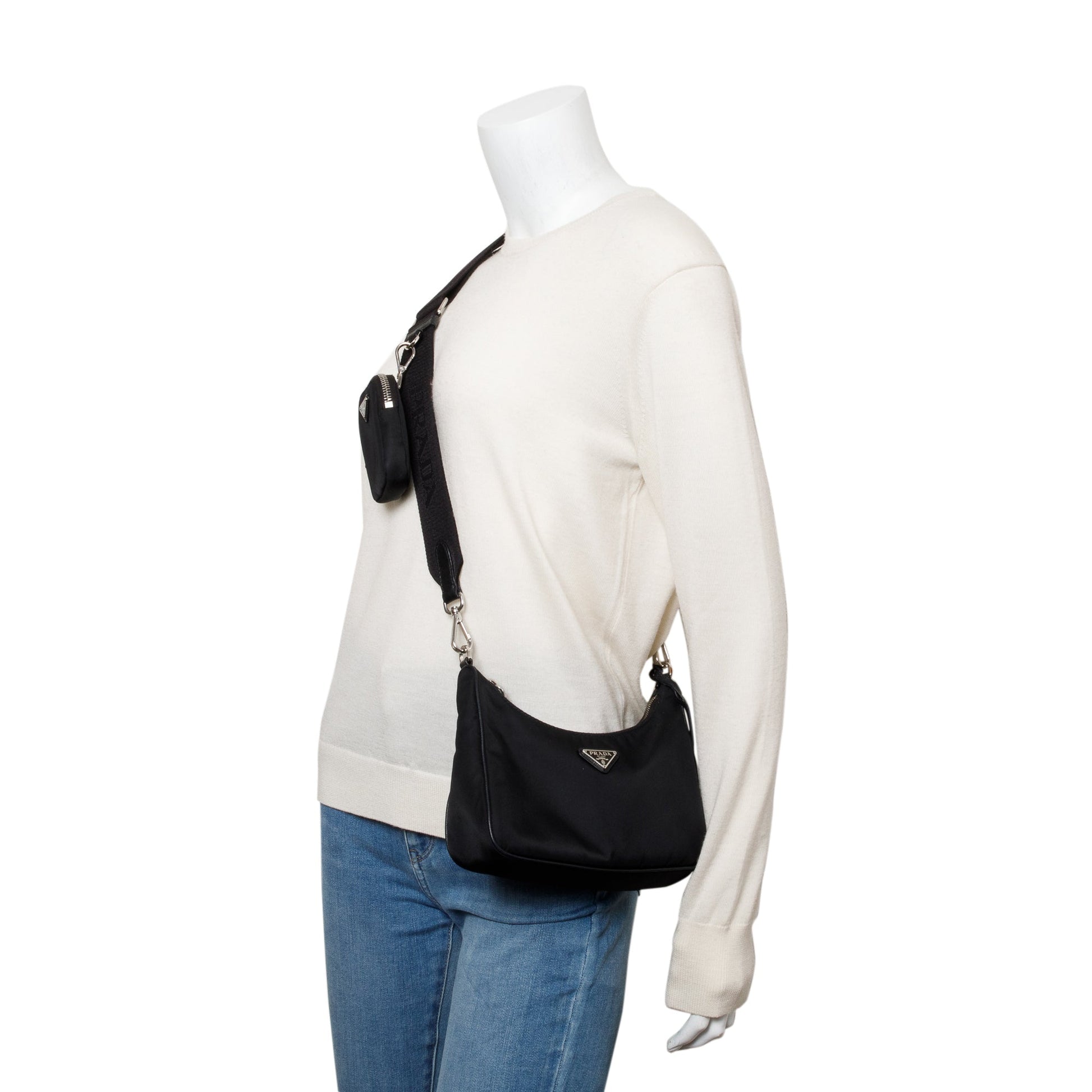 Prada Re Edition Re Shoulder Bag Nylon Black W Box 58200