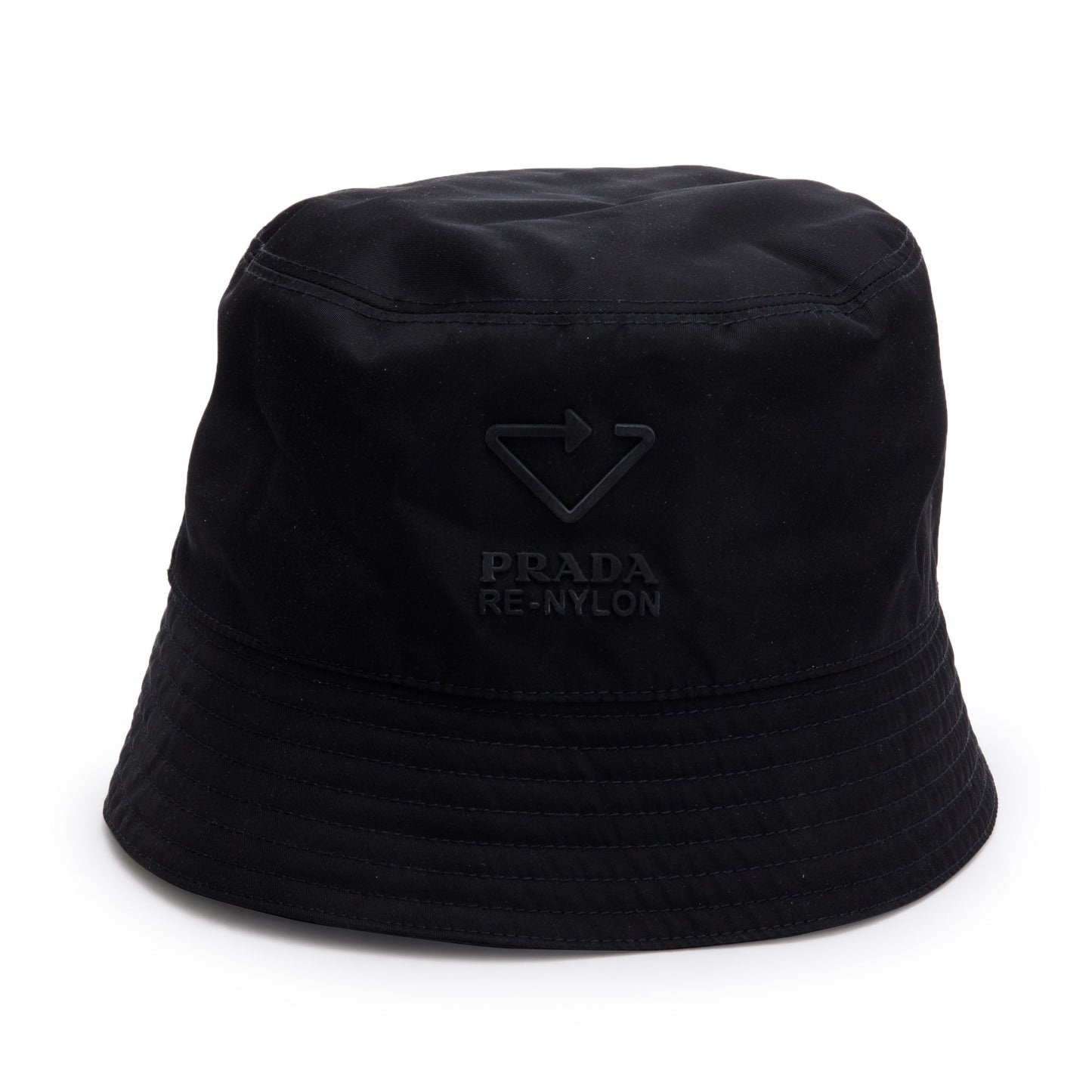 Prada Re Hat Handbag Nylon Black Bucket Bag
