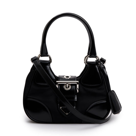 Prada Re And Moon Bag Leather Nylon Travel Bag