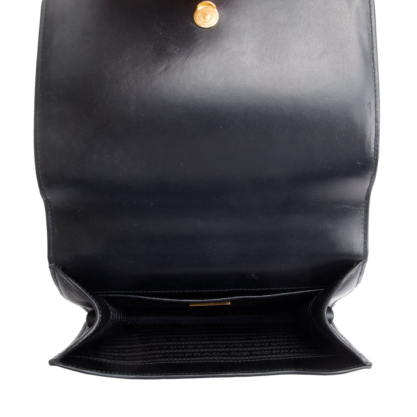 Prada Saffiano Soft Calf Crossbody Bag Leather Black
