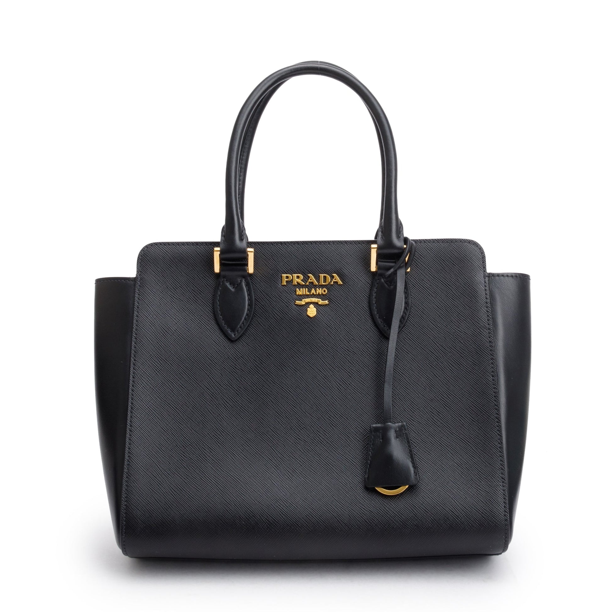 Prada Soft Calf Tote Leather Calf Leather Saffiano Tote Bag W Strap 55878
