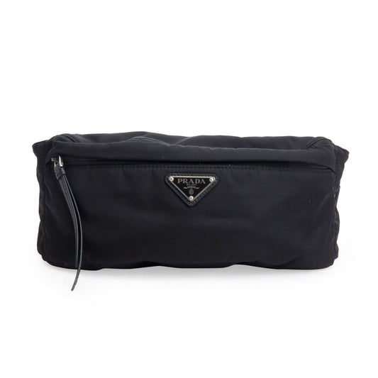 Prada Tessuto Montagne Belt Bag Nylon Black Belt Bag 56646